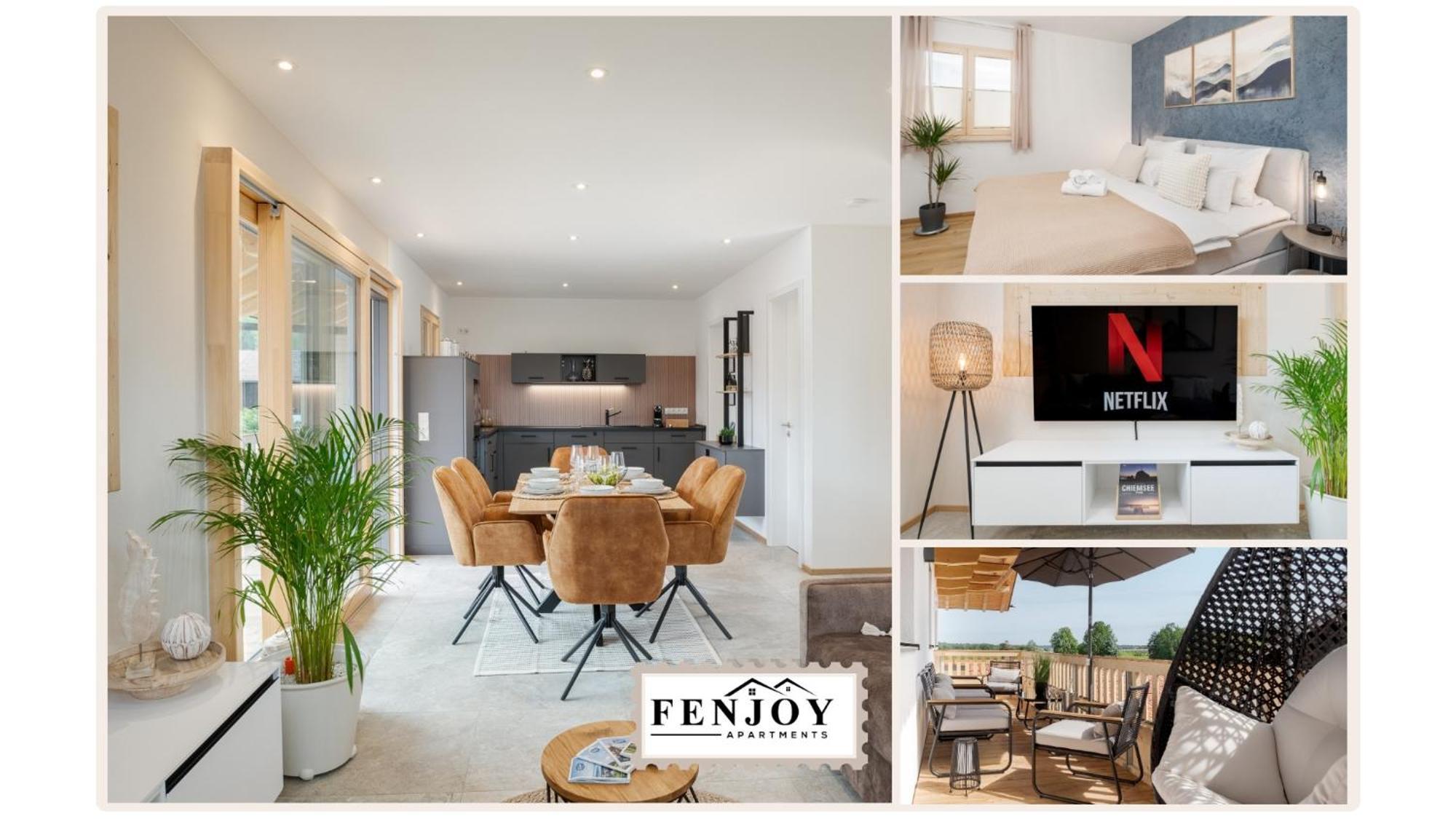 Fenjoy: Ferienapartment In Neubau / Balkon / Bbq Бернау-ам-Кимзее Экстерьер фото